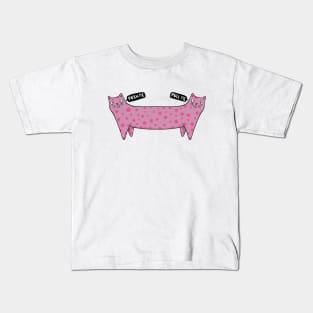 Push Me Pull Me Cat Kids T-Shirt